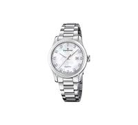 Candino Swiss Damen Uhr Analog Edelstahl 316L Silber - Quarzwerk - Saphirglas hochresistent - 5 ATM wasserdicht - Kalender C4738/1 - Lady Elegance