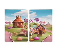 Candy Land Reisepasshülle, ultradünn, PU-Leder, Reisedokumenten-Organizer, kompakt, Premium, internationaler US-Pass, Schutzhülle für Damen und Herren