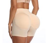 CANDYANA Silikon gepolsterte Butt Lifter Pants Frauen Fake HIPS Enhancer Kurze Slips, Hip Enhancer Butt Lifter Taillentrainer Control Boyshorts