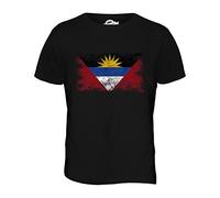Candymix Antigua Und Barbuda Weinlese Flagge Herren T Shirt, Größe X-Large, Farbe Schwarz