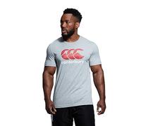 Canterbury Herren T-Shirt CCC Logo, Klassikgrau meliert/Rot/Weiß, 2XL, E546720-92B-2XL
