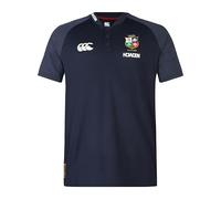 Canterbury Men's British & Irish Lions Canterbury Polo Shirt | Breathable | Moisture Wicking | Official British & Irish Lions Licensed Product Polo Shirt, Dark Sapphire, S