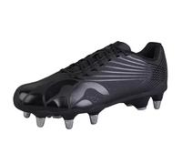 Canterbury Stamped Grndbrk Pro Stiefel für Unisex Erwachsene, Black/Silver Metallic, 43