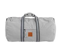 Canvas Barrel Bag - Sporttasche, 45 Liter, Duffel Bag Tasche mit Echt-Leder Veredelung (Manufaktur13) (Asphalt)