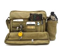 Canvas Crossbody Taschen für Damen Messenger Bag Multifunktionale Schultertasche Reisetasche Tablet börse für Herren Klein Freizeit Handtasche Wechselpaket