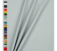 Canvas Stoff Uni Meterware 100% Baumwolle 39 Farben Dekostoff Robust Taschen (006 I Grau)