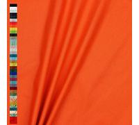 Canvas Stoff Uni Meterware 100% Baumwolle 39 Farben Dekostoff Robust Taschen (010 I Orange)