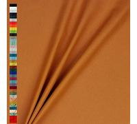 Canvas Stoff Uni Meterware 100% Baumwolle 39 Farben Dekostoff Robust Taschen (035 I Rost)