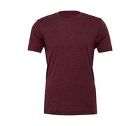 Canvas - Unisex Triblend Crew Neck T-Shirt Maroon Triblend (Heather) - Gr. - XS
