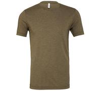 Canvas - Unisex Triblend Crew Neck T-Shirt Olive Triblend (Heather) - Gr. - XS