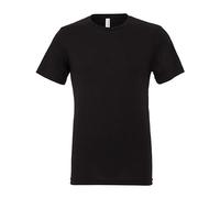 Canvas - Unisex Triblend Crew Neck T-Shirt Solid Black Triblend - Gr. - XS
