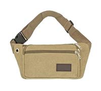 Canvas Waist Bag - Outdoor Running Belt Pouch, Thickened Multifunction Hip Pack, Water-Resistant Phone Holder | Adjustable Cycling Bum Bag for Hiking Jogging Walking Travel Sports Utility