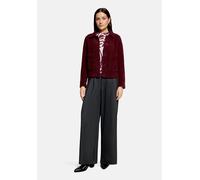Canvasjacke BETTY & CO "Damen mit Kragen", Damen, Gr. 38, rot (fall burgundy), Obermaterial: 82% Polyester, 18% Polyamid, gerade, Jacken (32949144-38) fall burgundy