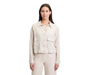 Canvasjacke CARTOON "Damen mit aufgesetzten Taschen", Damen, Gr. 36, beige (nature, cream), Obermaterial: 100% Leinen, relaxed fit, Jacken (54073203-36) nature, cream