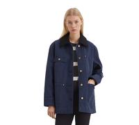 Canvasjacke MARC O'POLO, Damen, Gr. 34, cloudless night, Canvas, Obermaterial: 100% Baumwolle, casual, relaxed fit, Langarm Manschette, Jacken, mit abnehmbarem Kragen (74515008-34) cloudless night