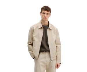 Canvasjacke MARC O'POLO, Herren, Gr. XXL, beige (light oat), Obermaterial: 75% Baumwolle, 25% Polyamid, unifarben, regular fit hüftlang, Manschette, Jacken, wasserabweisend, Regular Fit, elastischer B