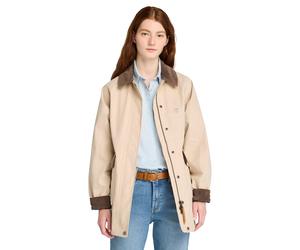 Canvasjacke TIMBERLAND "WENHAM Waterproof Barn Coat", Damen, Gr. XL, safari, Obermaterial: 72% Baumwolle, 28% Nylon, Jacken, sportlicher Stil, für Erwachsene konzipiert (31246568-XL) safari