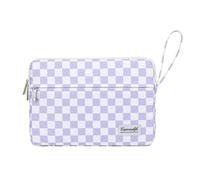 Canvaslife Laptop-Schutzhülle mit Tasche für MacBook Pro 14 Zoll und 14-14,5 Zoll HP, Lenovo, Dell, Asus, Acer, Notebook Computer, Violett kariert