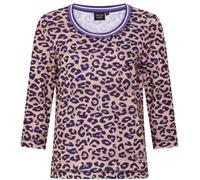Canyon T-Shirt 3/4 Arm camel-violet Print Leo (44)