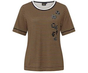 Canyon T-Shirt camel-black Ringelshirt (42)