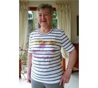 Canyon Women Sports Ringel-T-Shirt tabak-weiss-rose (42)