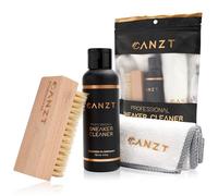 Canzt Sneaker Reiniger Set - Schuhreiniger & Sneaker Cleaner für Wildleder, Nubuk, Suede & Stoff - Schuhputzmittel inkl. Bürste & Mikrofasertuch