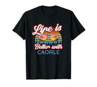 Caorle Souvenirs / Urlaub / "Life Is Better With Caorle!" T-Shirt