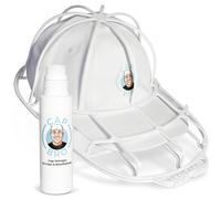 CAP BRO Cap Washer Cap Form Waschen (Weiß) & Waschmittel mit Bürstenkopf zur Basecap Reinigung in Spülmaschine für New Era und Flexfit Kappen um Baseballmützen von Herren Snapback bis Trucker