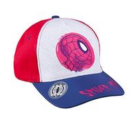 Cap für Kinder Spiderman - Rot - Geeignet von 2 bis 8 Jahren - Aus Baumwolle und Polyester - Kinder Cap mit Verstellbarem Klettverschluss - Original Produkt in Spanien Designed