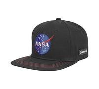 Cap Herren 100% Baumwolle, Tracker Kappe Herren, Nasa-Logo, Bequem, Schwarz, Einheitsgröße