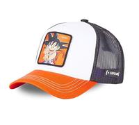 Capslab Cap Herren Dragon Ball Goku – Perfekter Halt – Weiß/Lila/Orange – Einheitsgröße
