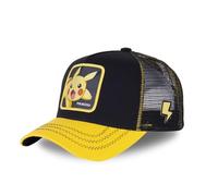 Capslab Cap Pik6 – Tracker Kappe Herren Pikachu, luftiges Netzgewebe, Schwarz, Einheitsgröße