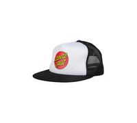 Santa Cruz Classic Dot Trucker Cap weiß schwarz