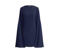 Cape-Cocktailkleid aus Georgette 34 Blue