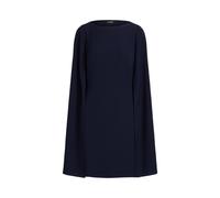 Cape-Cocktailkleid aus Georgette 40 Blue