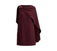 Cape-Cocktailkleid aus Georgette 40 Red