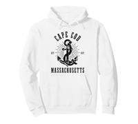 Cape Cod Est 1637 Massachusetts Anker Vintage USA Souvenir Pullover Hoodie, Unisex für Erwachsene, Weiß, S