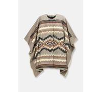 Cape MADELEINE "Cape Doubleface-Cape mit Innenweste", Damen, Gr. 40, beige (cappuccino, multicolor), Obermaterial: 80% Wolle WO. 20% Polyamid PA., Jacken Cape (24736534-40) cappuccino, multicolor