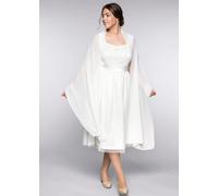 Cape SHEEGO, Damen, weiß (sanftes weiß), 100% Polyester, Jacken Cape (76812363-0) sanftes weiß