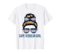 Cape Verde Proud Girl Verde Flagge Game Day Praia Mindelo FC T-Shirt