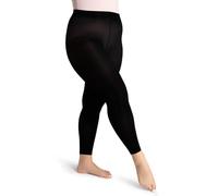 Capezio Damen Footless Tight W Self Knit Waist Band Enge Passform, 50 den, Schwarz, L-XL