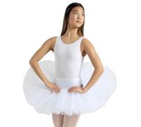 Capezio Damen Practice Übungs-Tutu Für Erwachsene, Weiß, XS EU