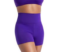Capezio Damen Team Basic High Waist Shorts, violett, Klein