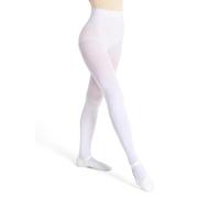 Capezio Ultra Soft™ Transition® Tight with Self-Knit Waistband, White, Large/X-Large