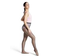 Capezio Women's Fischnetz Netzstrumpfhose mit Naht, Schwarz, Small/Medium