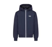 EA7 Core Identity Gold Full Zip Hoodie dunkelblau - L