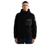 Napapijri Yupik Full Zip Hoodie Fleecewear - Black-XL