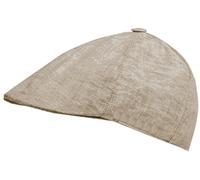 Capo Linen Flat Cap beige - Größe M