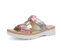 Pantolette ARA "CAPRI", Damen, Gr. 42, multicolor, Veloursleder, metallic, Schuhe Pantolette, Plateau, Sandale, Sommerschuh in Weite G (= weit) (93132714-42) multicolor