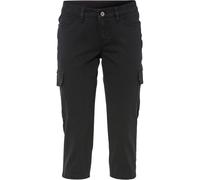 Caprihose BONPRIX, Damen, Gr. 50, N-Gr, schwarz, Web, Obermaterial: 97% Baumwolle, 3% Elasthan, skinny fit, Hosen Caprihose, aus Baumwolle mit Elasthan, Skinny Fit, im Cargo-Look (49647145-50) schwarz